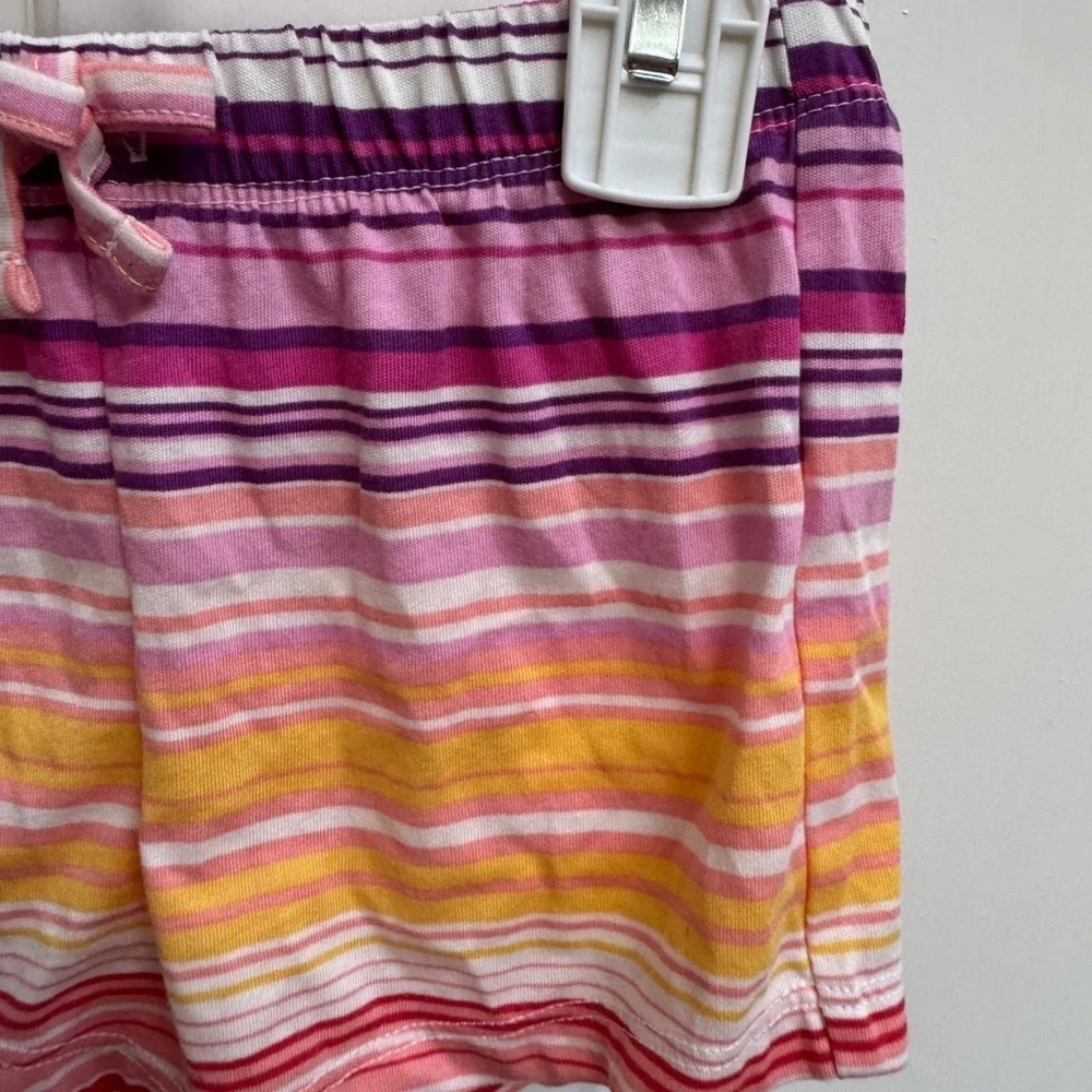 NWOT The Children's Place 2T Pink and Yellow Striped Soft Shorts